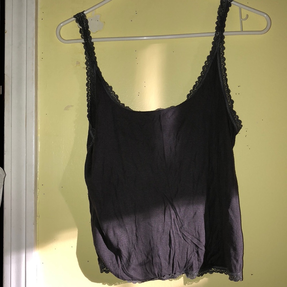 dark gray tank with detailing.